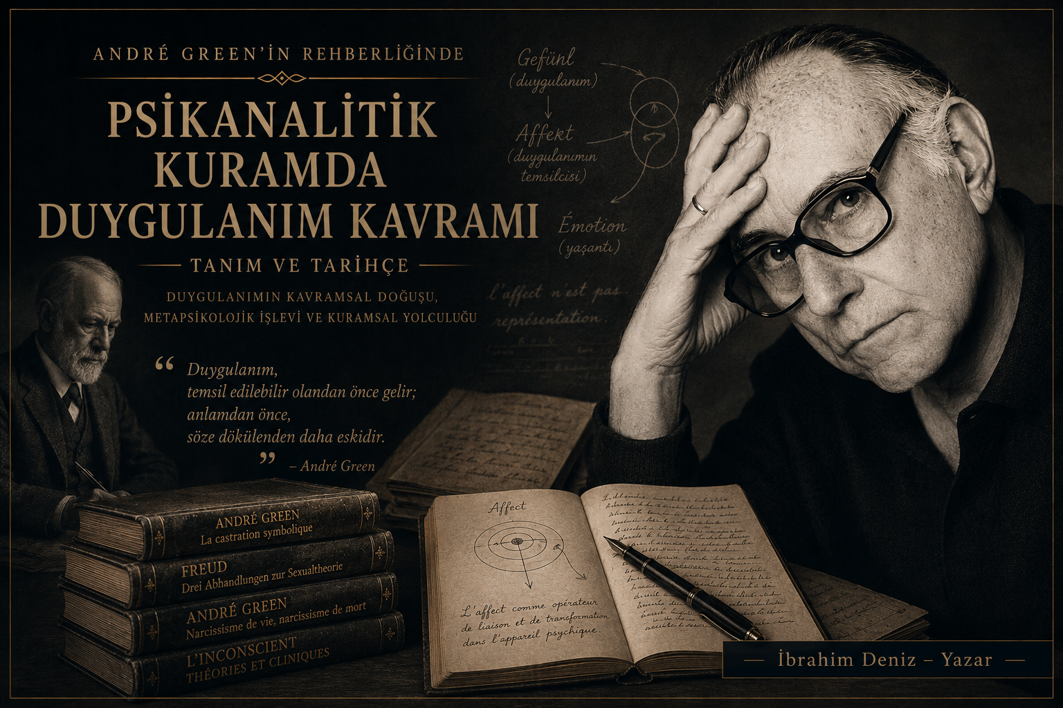 André Green psikanalitik kuramda duygulanım makalesi kapak görseli